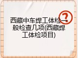 西藏中车焊工体检一般检查几项(西藏焊工体检项目)