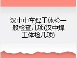 汉中中车焊工体检一般检查几项(汉中焊工体检几项)