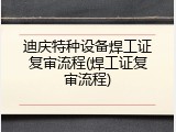 迪庆特种设备焊工证复审流程(焊工证复审流程)