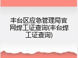 丰台区应急管理局官网焊工证查询(丰台焊工证查询)