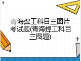 青海焊工科目三图片考试题(青海焊工科目三图题)