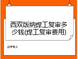 西双版纳焊工复审多少钱(焊工复审费用)
