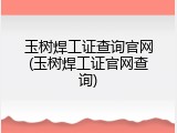 玉树焊工证查询官网(玉树焊工证官网查询)