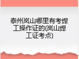 泰州岚山哪里有考焊工操作证的(岚山焊工证考点)