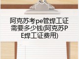 阿克苏考pe管焊工证需要多少钱(阿克苏PE焊工证费用)