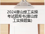 2024唐山焊工实操考试题库书(唐山焊工实操题集)