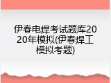 伊春电焊考试题库2020年模拟(伊春焊工模拟考题)
