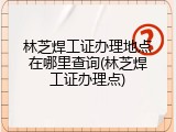 林芝焊工证办理地点在哪里查询(林芝焊工证办理点)